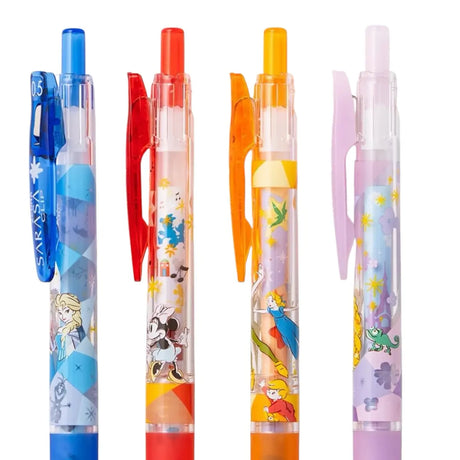 set 5 lápices gel sarasa clip disney