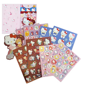 set 8 láminas stickers hello kitty sanrio