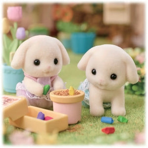 sylvanian families bebes gemelos conejos flora