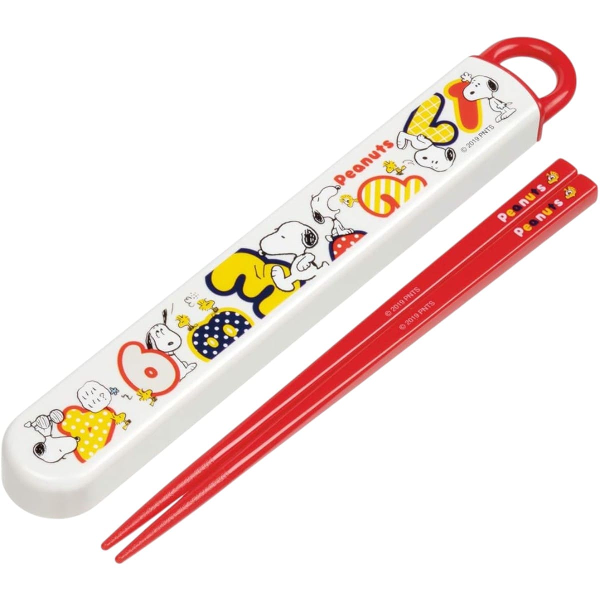 palillos con estuche snoopy