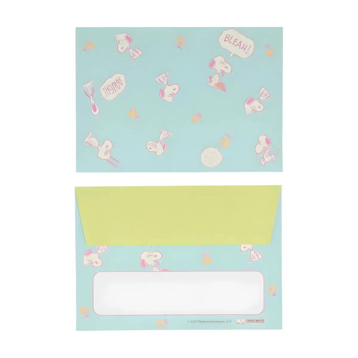 set carta mini snoopy