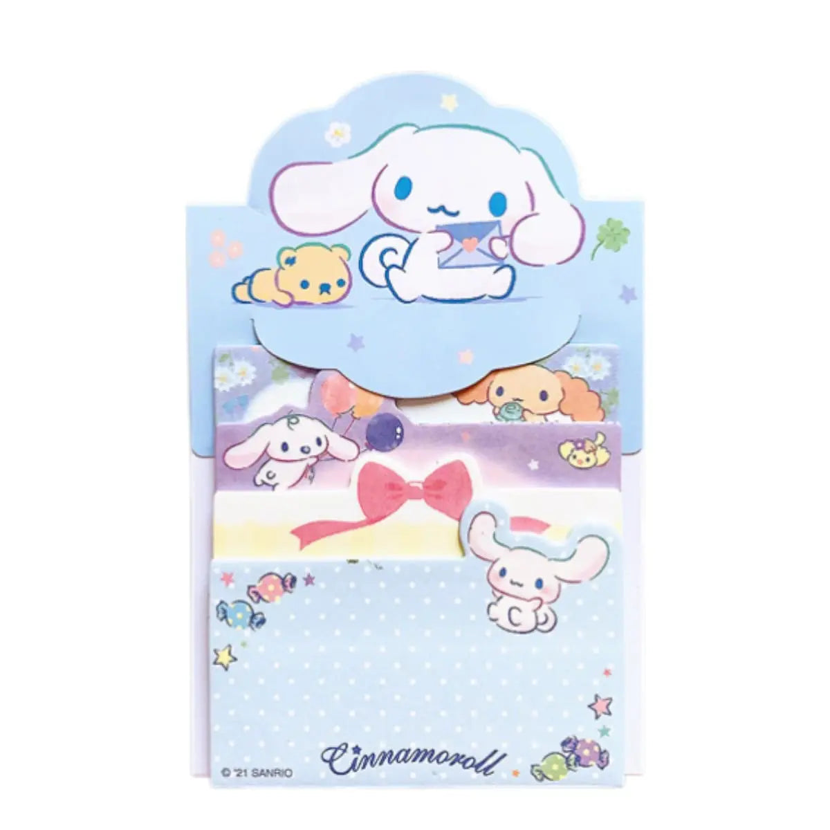 set de notas adhesivas sanrio - libreta desplegable