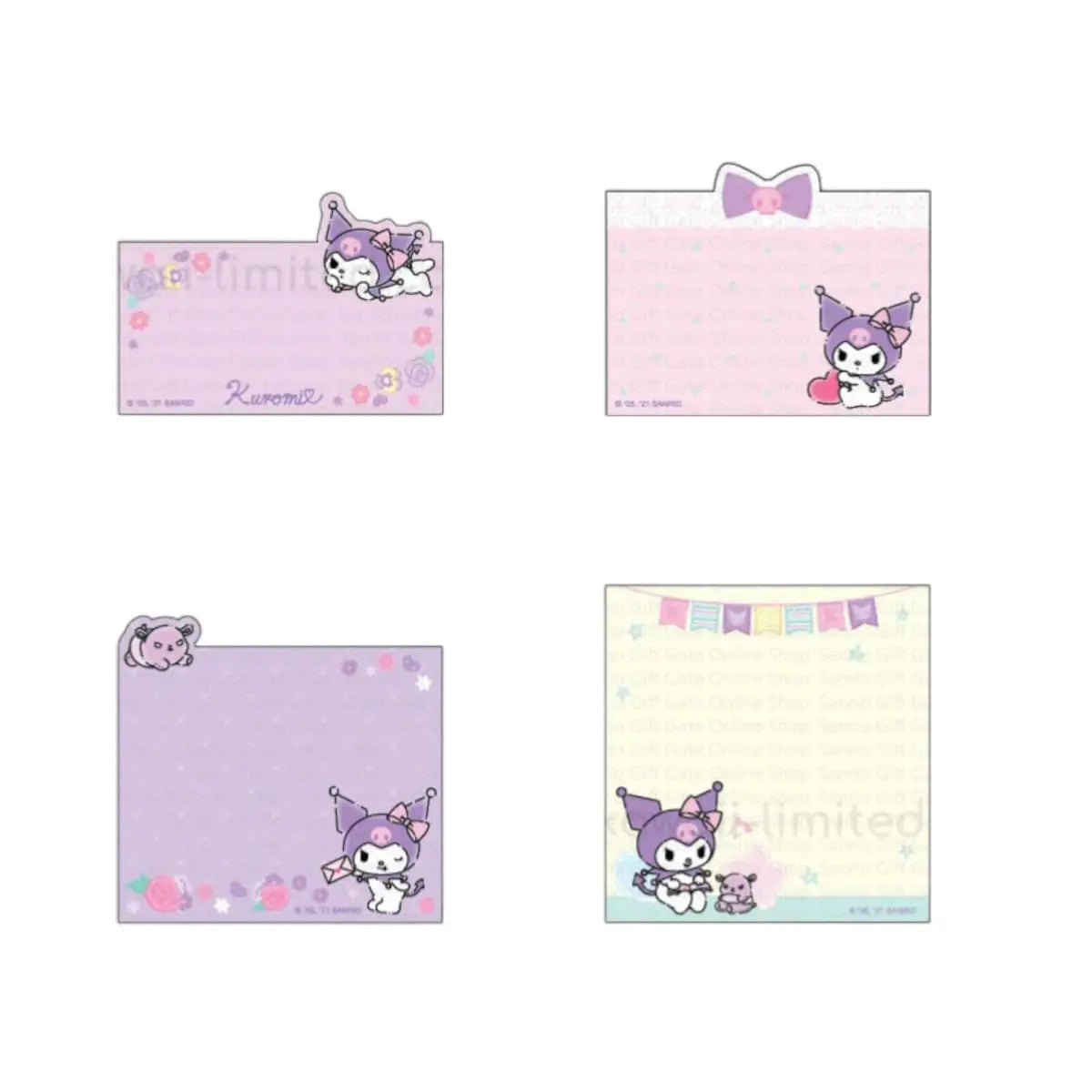 set de notas adhesivas sanrio - libreta desplegable
