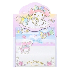 set de notas adhesivas sanrio - libreta desplegable