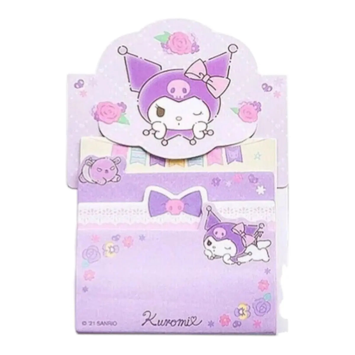set de notas adhesivas sanrio - libreta desplegable