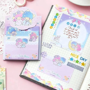 set de notas adhesivas sanrio - libreta desplegable