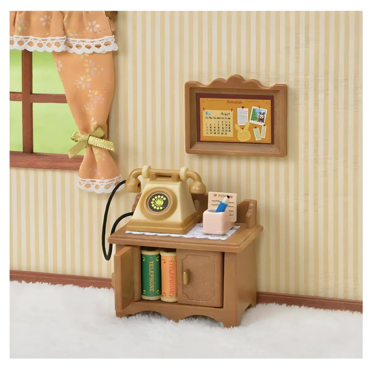 sylvanian families accesorio telefono mueble