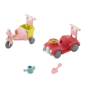 sylvanian families triciclo auto bebes