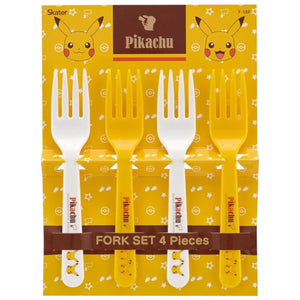 set de 4 servicios cuchara tenedor pokémon pikachu