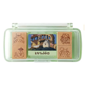 timbre pequeño totoro gato bus ghibli