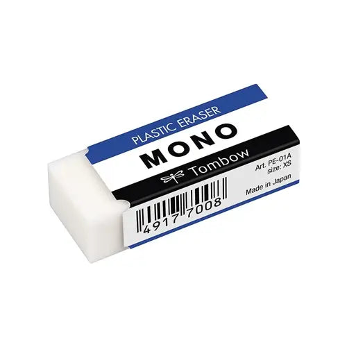 goma de borrar tombow mono plastic tamaño s, m y l